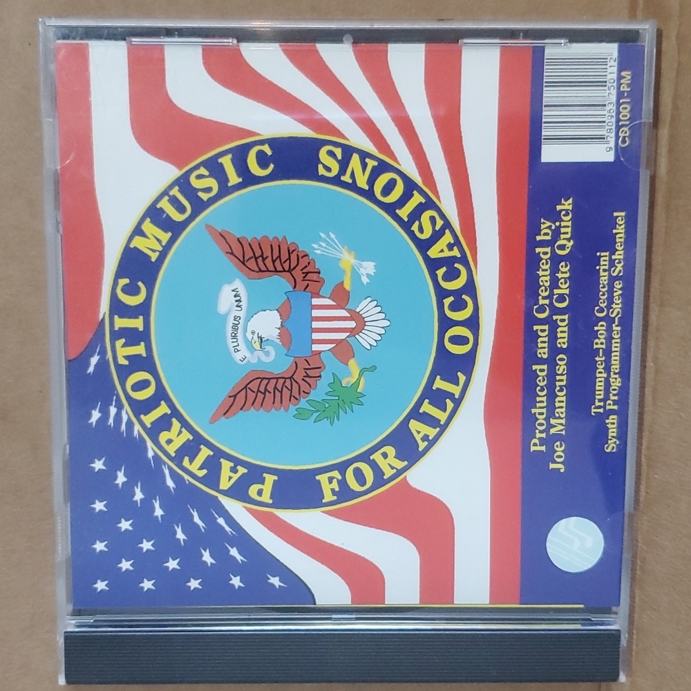 2/$8 🦅 Patriotic Music For All Occasions CD 🇺🇸